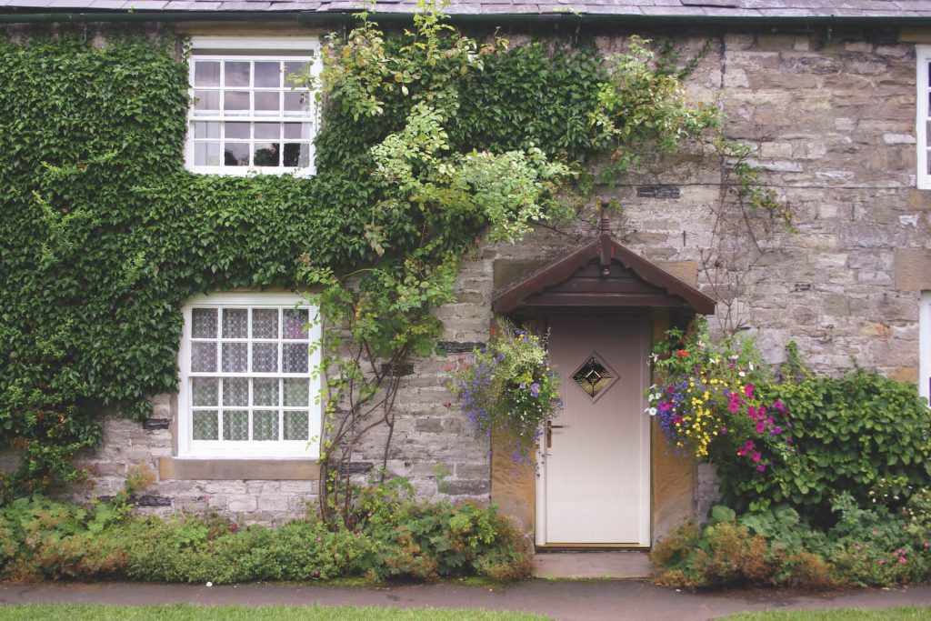 Classic home with traditional entrance door