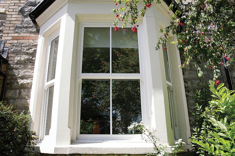 uPVC sliding sash install