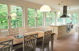 White Aluminium Windows Kitchen