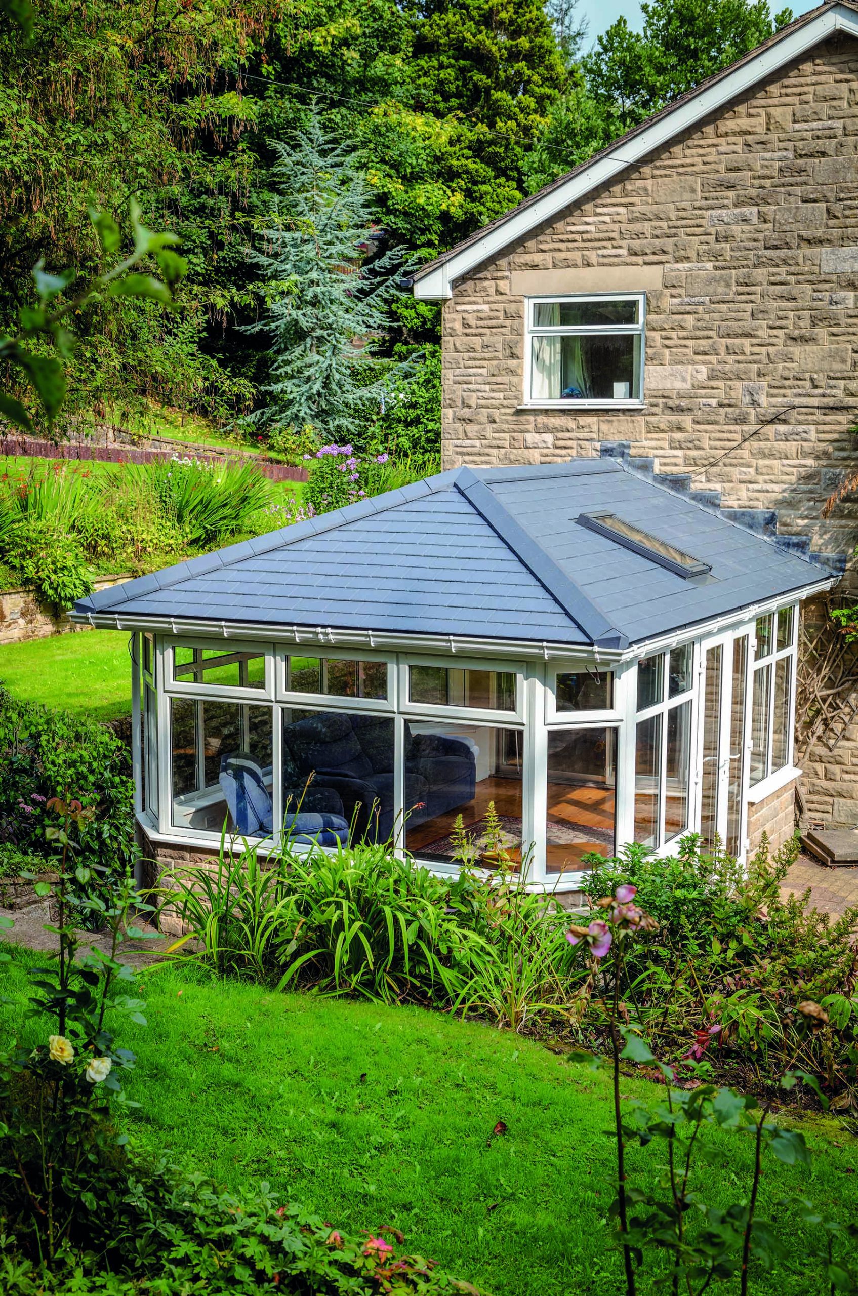 Solid Tiled Conservatory Roof Replacement Yorkshire Clear Vision Windows And Doors