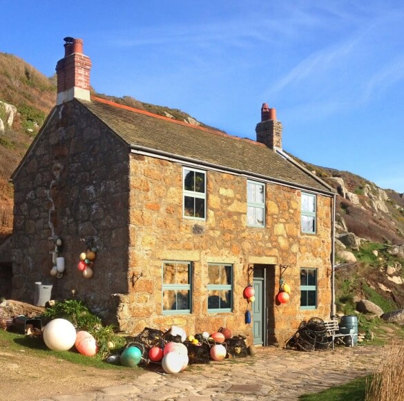 A cottage in Yorkshire with aluminium windows.