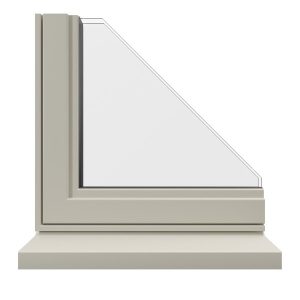 Cream classic aluminium window